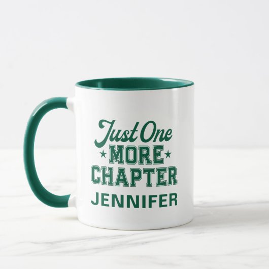 Tasse Just One More Chapter Verte Bibliophile (Gauche)