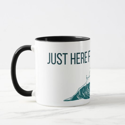 Tasse Juste ici pour les vibrations (Gauche)