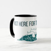 Tasse Juste ici pour les vibrations (Devant gauche)