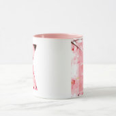 Tasse K initiale florale | Nom et traits personnal (Centre)