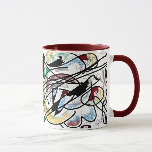 Tasse Kandinsky-inspirée (Droite)