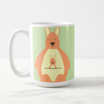 Tasse Kangourou Sautant Heureux