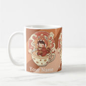 Tasse Kawaii Red Panda Morning Brew (Gauche)