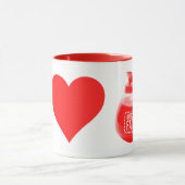 Tasse Kitschen Fatty Coffee Lover Diner Rouge (Centre)