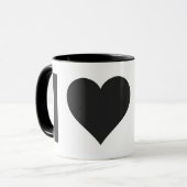 Tasse Kitschen Fatty Coffee Lover Slick Noir (Devant gauche)