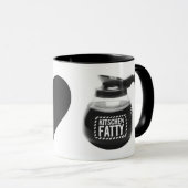 Tasse Kitschen Fatty Coffee Lover Slick Noir (Devant droit)