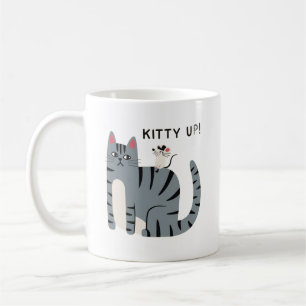 Tasse Kitty Up drôle de chat Design de chat de des