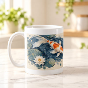 Tasse Koi Ripple Étang Japonais