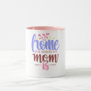 Tasse « La maison est où est maman » réchauffant l