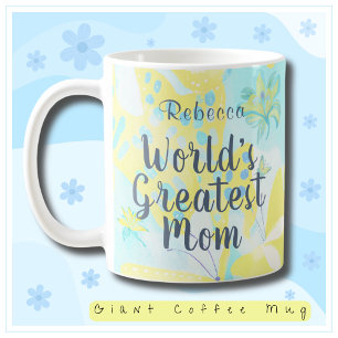 Tasse La mère la plus grande du monde Mixte Média Floral