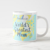 Tasse La mère la plus grande du monde Mixte Média Floral (Droite)