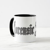 tasse "la science légale " d'étude d'université (Devant gauche)