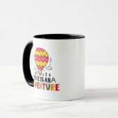 Tasse La vie est une aventure (Devant gauche)