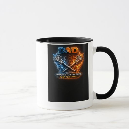 Tasse Lacrosse Dad Shield – Chargé pour le match D (Droite)