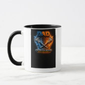 Tasse Lacrosse Dad Shield – Chargé pour le match D (Gauche)