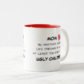 Tasse laide drôle d'enfants de maman (Devant droit)