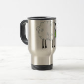 Tasse laineuse de voyage de moutons (Devant gauche)