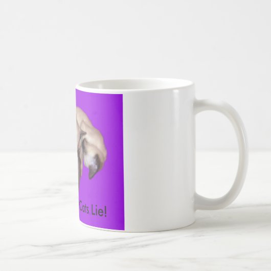 Tasse "laissez de sommeil de chat siamois de chats (Droite)