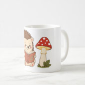 Tasse Lampe Champignon Lecture Hérisson Mignon (Devant droit)