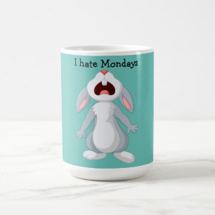 Tasse Lapin de Pâques Je déteste les lundis