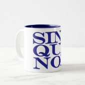 Tasse latine de citation de condition sine qua non (Devant gauche)