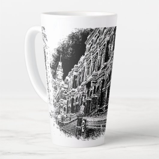 Tasse latte, (Angle gauche)