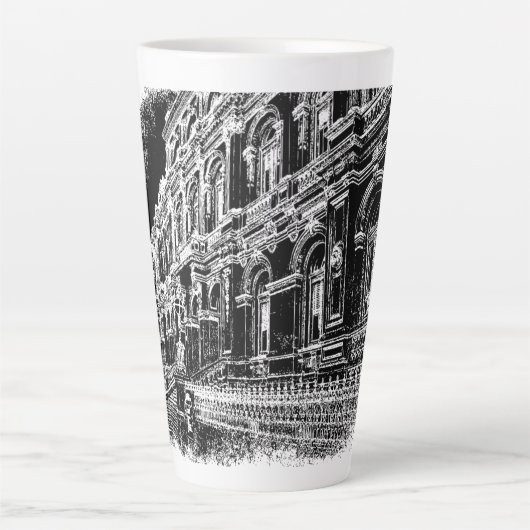 Tasse latte, (Devant)