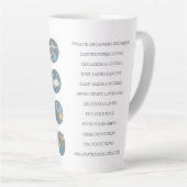 Tasse Latte 12 Jours de Noël (Angle droit)