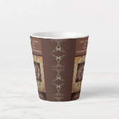 Tasse Latte 19e anniversaire du Mariage bronze foncé (Devant)