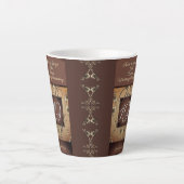 Tasse Latte 19e anniversaire du Mariage bronze foncé (Devant)