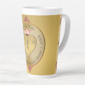 Tasse Latte 1er ou 50e anniversaire d'or (Angle droit)