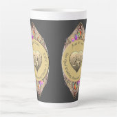 Tasse Latte 24e anniversaire du Mariage Opal Bouteille d'eau (Devant)