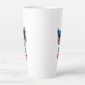 Tasse Latte 250 Ans de Liberté Aigle Patriotique Drapeau Améri (Devant)