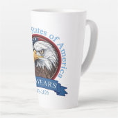 Tasse Latte 250e anniversaire des États-Unis (Angle droit)