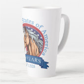 Tasse Latte 250e anniversaire des États-Unis (Angle droit)