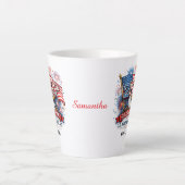 Tasse Latte 250th Celebration US Independence Day 1776 - 2026 (Devant)