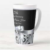 Tasse Latte 25e anniversaire Mariage idées cadeaux pour les am (Angle droit)