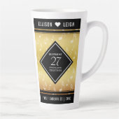 Tasse Latte 27e anniversaire du Mariage de musique (Droite)