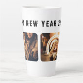 Tasse Latte 2 Collage de photos Bonne année 2023 (Devant)