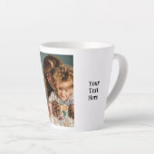 Tasse Latte 2 photo ajouter texte blanc noir (Angle droit)