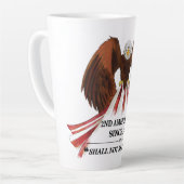 Tasse Latte 2e amendement Oreiller (Angle gauche)