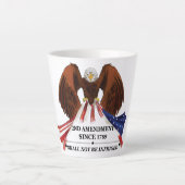 Tasse Latte 2e amendement Oreiller (Devant)