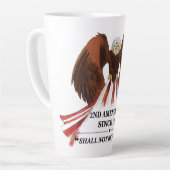 Tasse Latte 2e amendement Oreiller (Angle gauche)