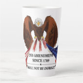 Tasse Latte 2e amendement Oreiller (Devant)