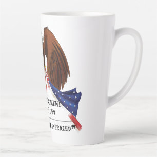 Tasse Latte 2e amendement Oreiller