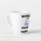 Tasse Latte 2e meilleur physiothérapeute au monde 2 (Angle gauche)