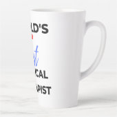 Tasse Latte 2e meilleur physiothérapeute au monde 2 (Droite)