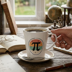 Tasse Latte 3.14 Conception de la Journée nationale Pi - Idée