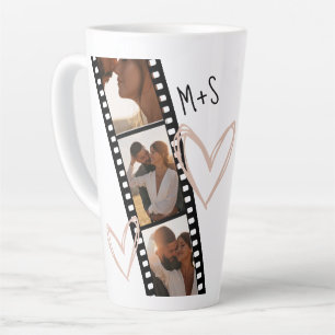 Tasse Latte 3 Amis photo Couple BFF Film tendance minimaliste