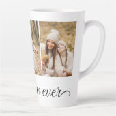 Tasse Latte 3 Collage photo Meilleure maman jamais (Droite)
